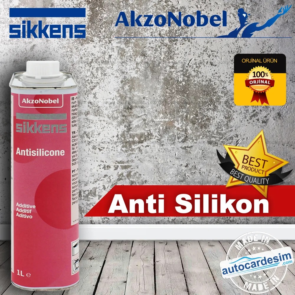 Akzonobel sikkens ანტისილიკონი 1 ლიტრი ავტო საღებავებისა და ლაქების გამოსაყენებლად