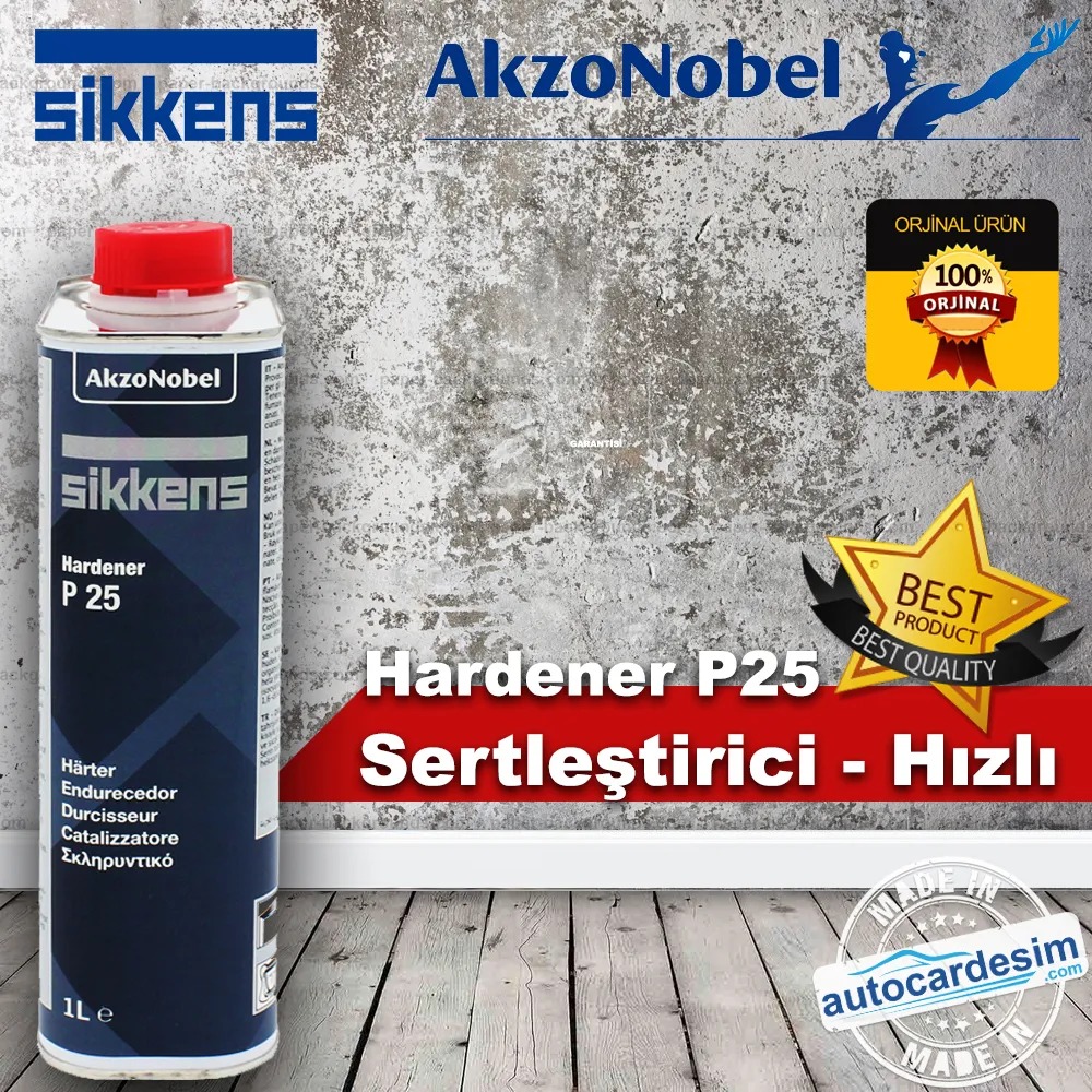 akzonobel sikkens p25 გამაგრება სწრაფი აკრილის საღებავი ლაქის გამაგრება 1 ლიტრი