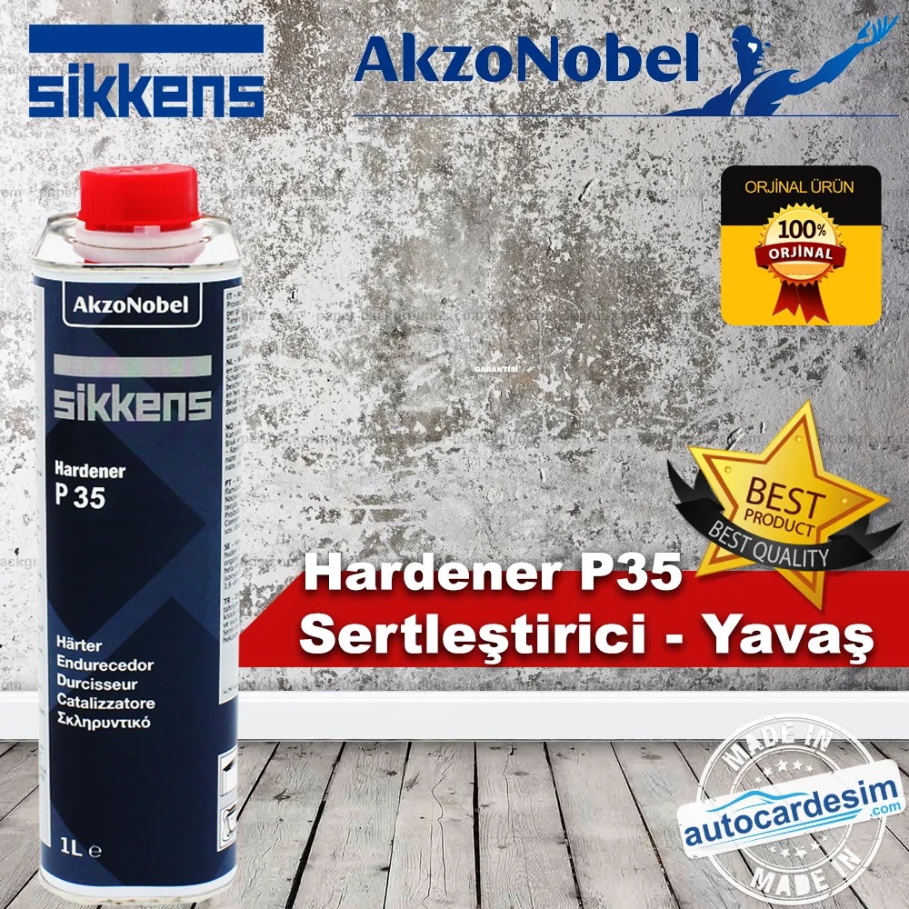 akzonobel sikkens p35 hardener ნელი საღებავი ლაქის გამაგრება 1ლ