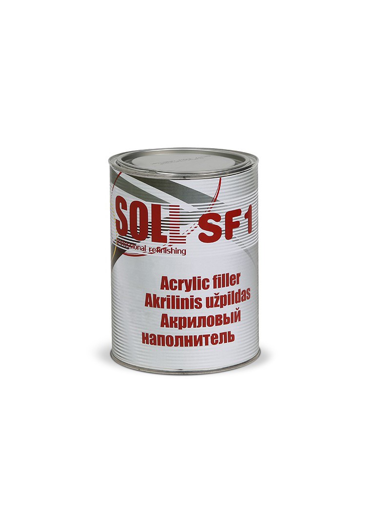 soll sf1 გრუნტი 1K აკრილის შემავსებელი,ფერი ღია ნაცრისფერი 0.8ლ