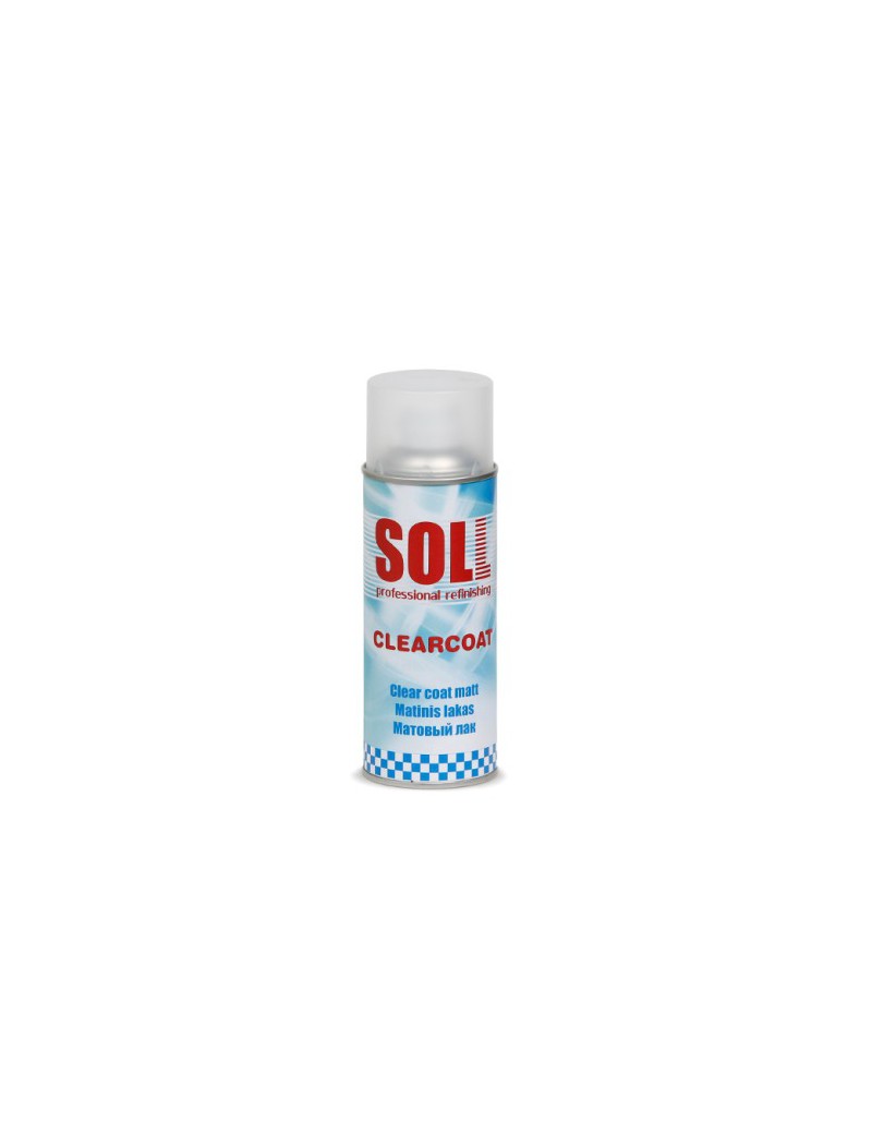 SOLL Clear coat matt 400ml გამჭვირვალე მქრქალი ქურთუკი 400მლ