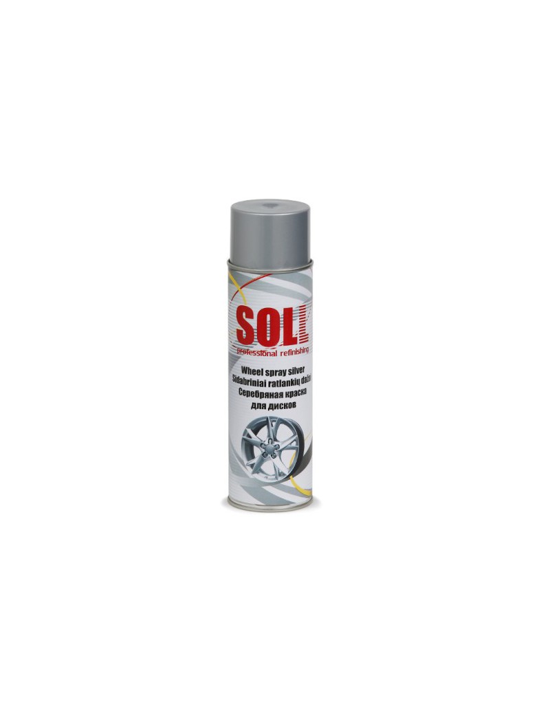 SOLL  ბორბლის სპრეი ვერცხლისფერი 500მლ