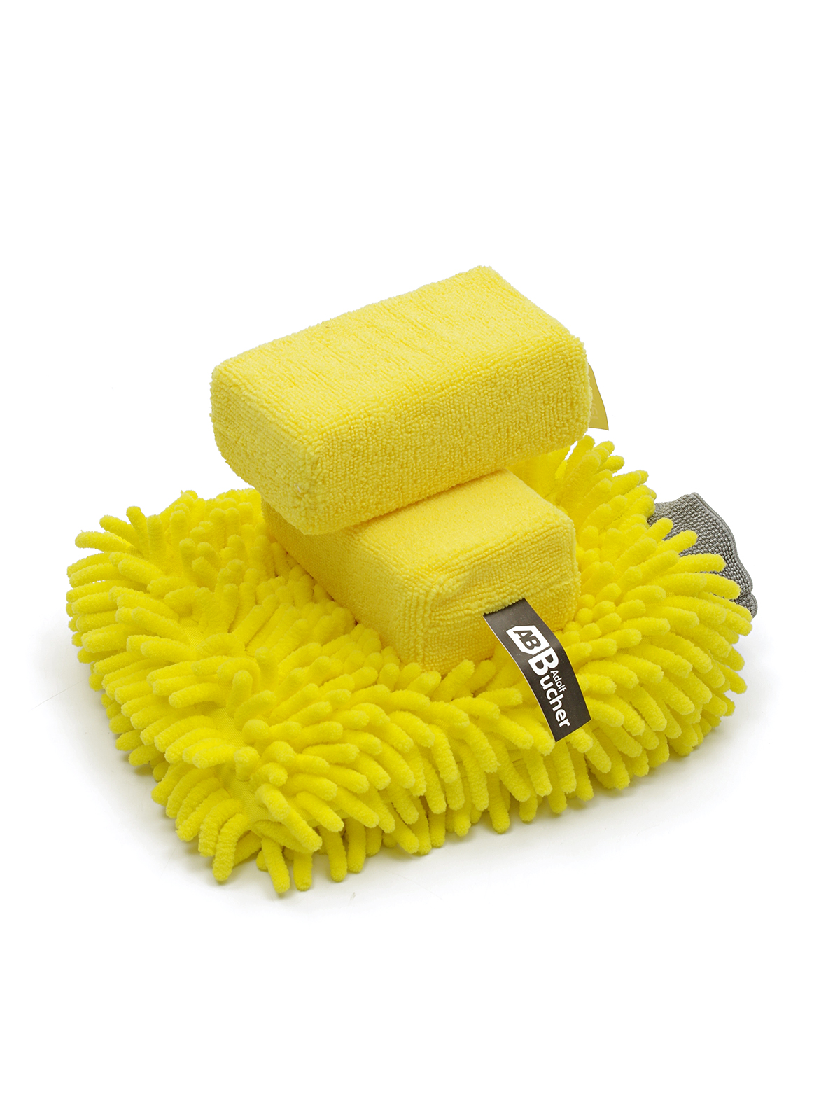 Microfiber ხელთათმანები ერთად ლენტები chenille microfiber სარეცხი ხელთათმანები