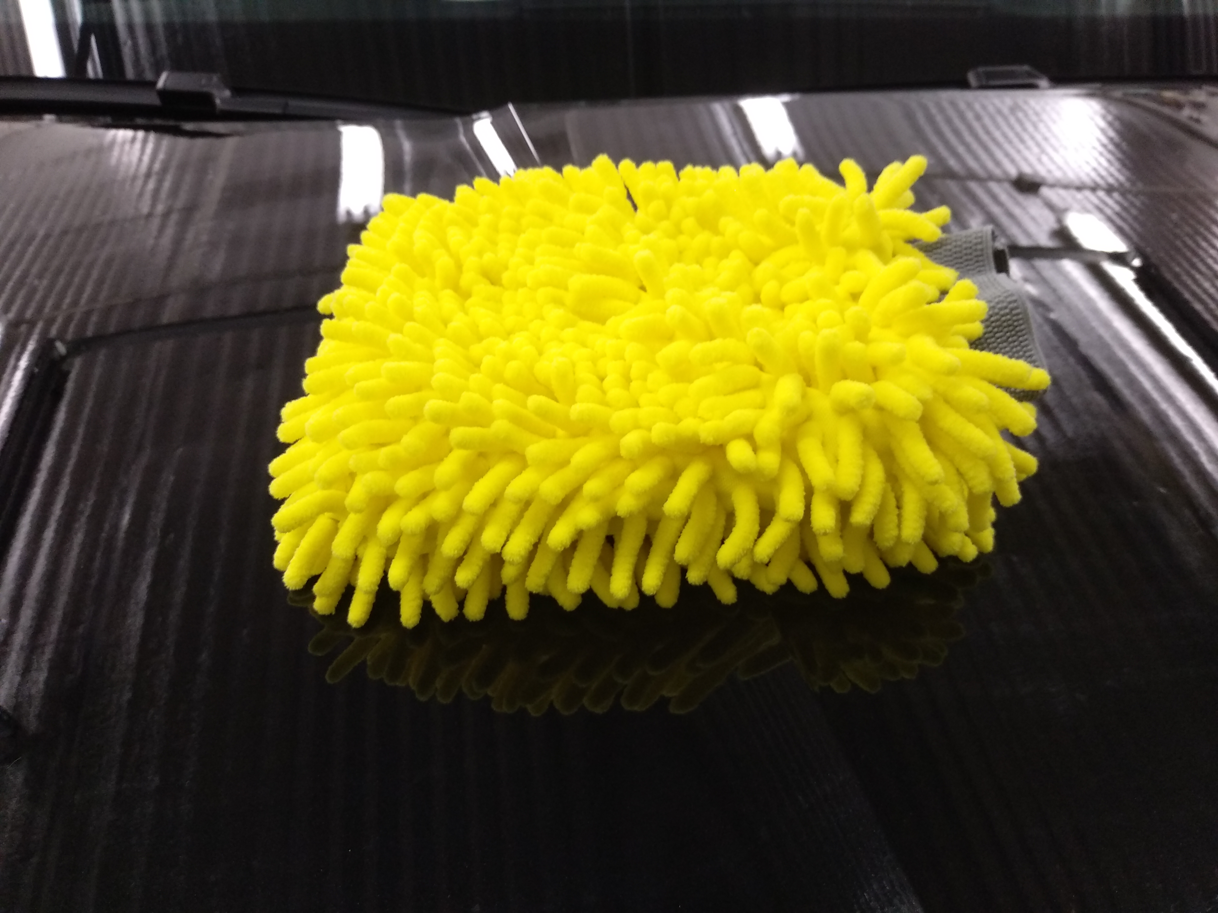 Microfiber ხელთათმანები ერთად ლენტები chenille microfiber სარეცხი ხელთათმანები