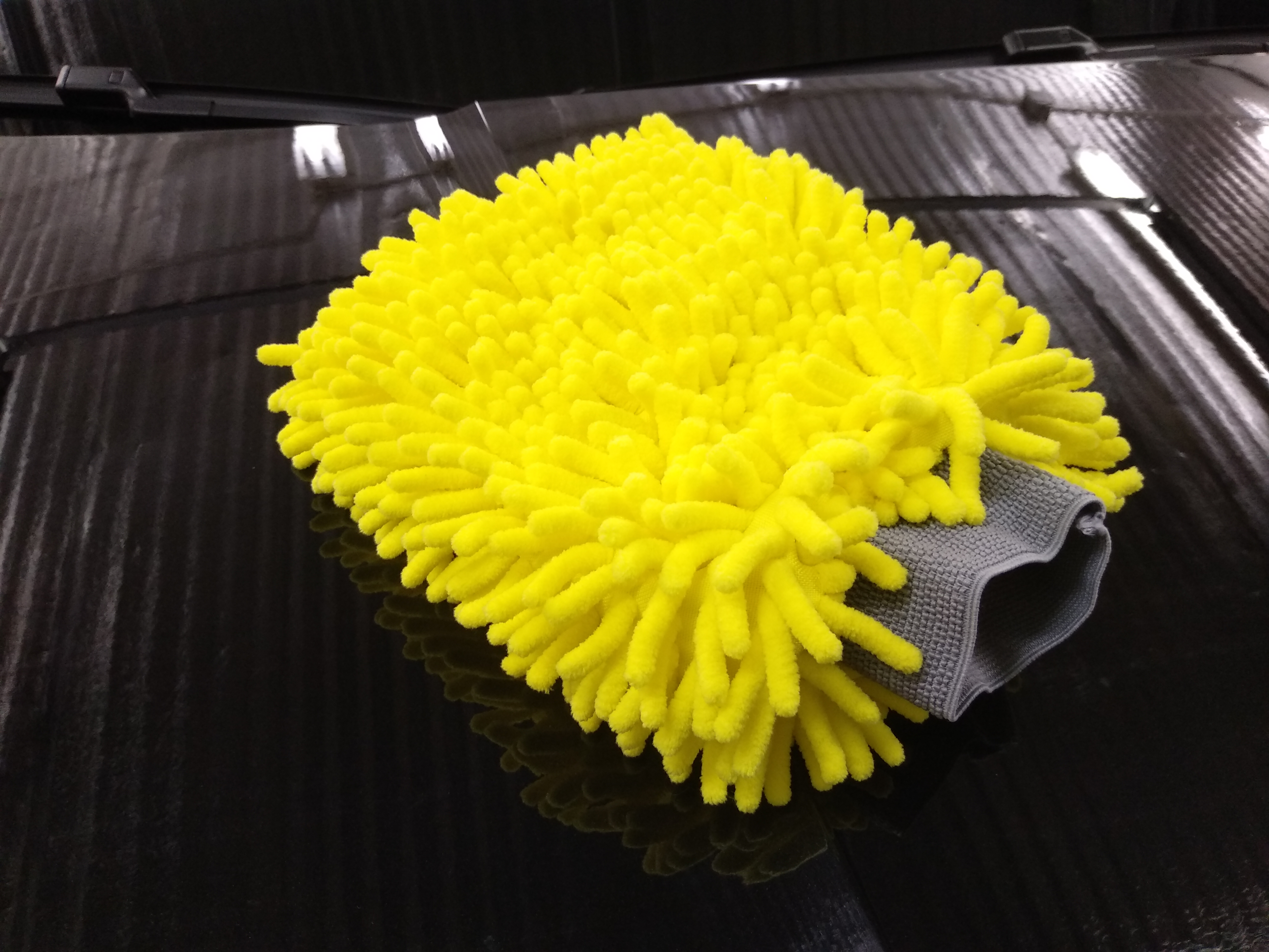 Microfiber ხელთათმანები ერთად ლენტები chenille microfiber სარეცხი ხელთათმანები