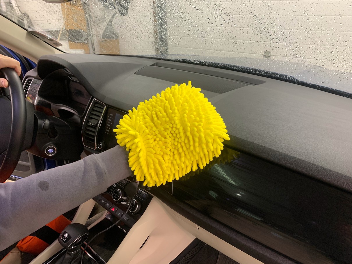 Microfiber ხელთათმანები ერთად ლენტები chenille microfiber სარეცხი ხელთათმანები
