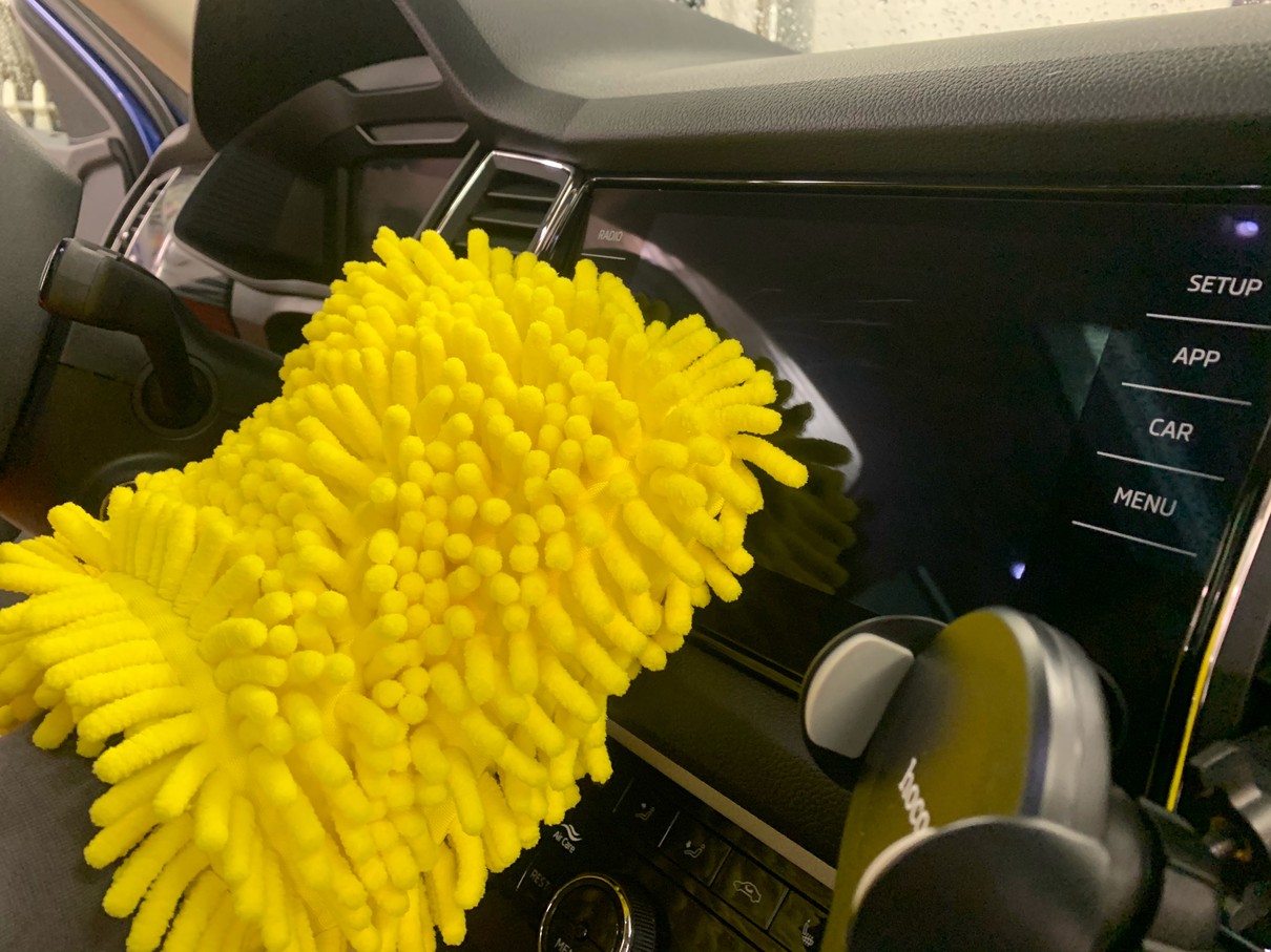 Microfiber ხელთათმანები ერთად ლენტები chenille microfiber სარეცხი ხელთათმანები
