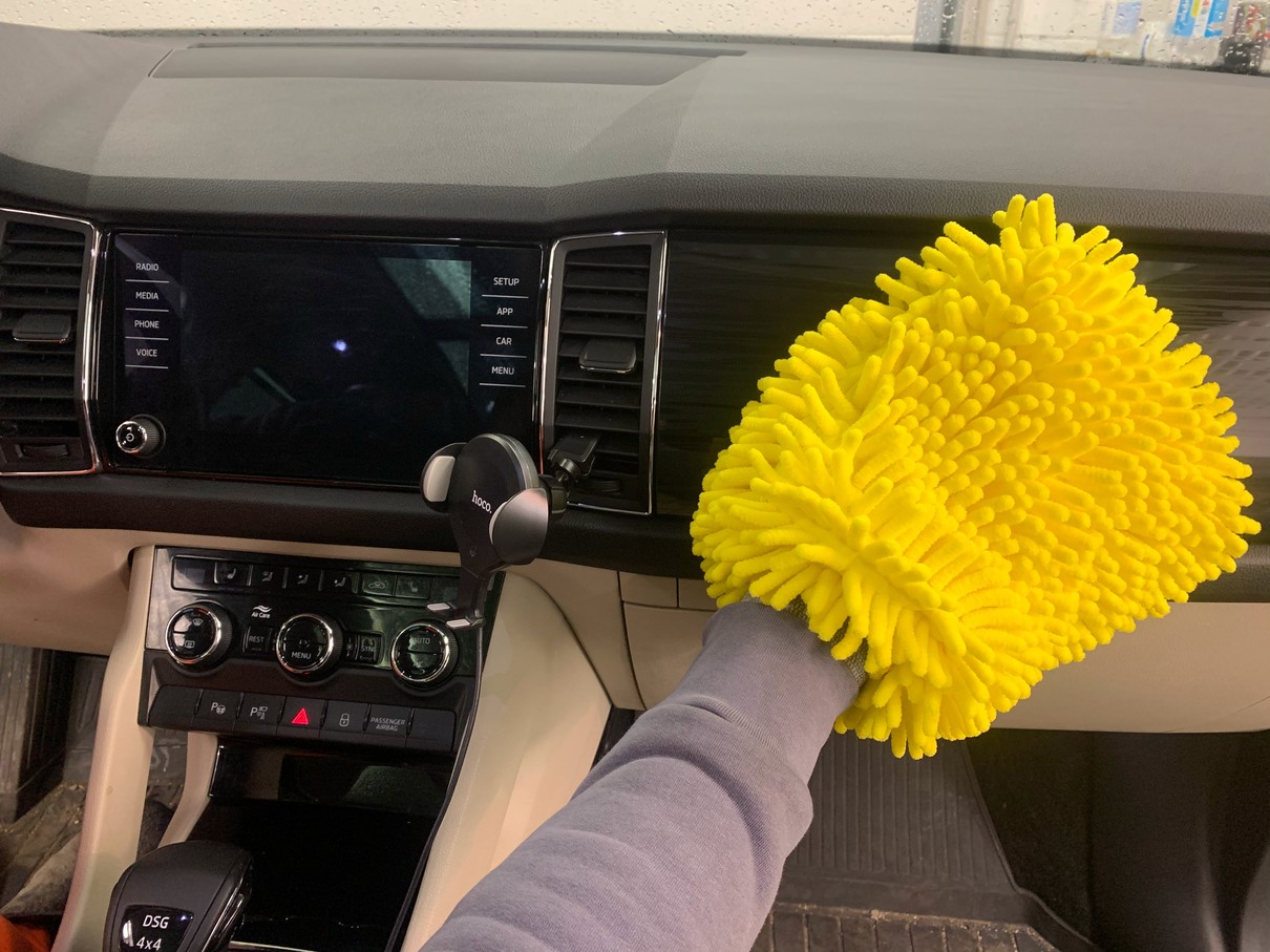 Microfiber ხელთათმანები ერთად ლენტები chenille microfiber სარეცხი ხელთათმანები