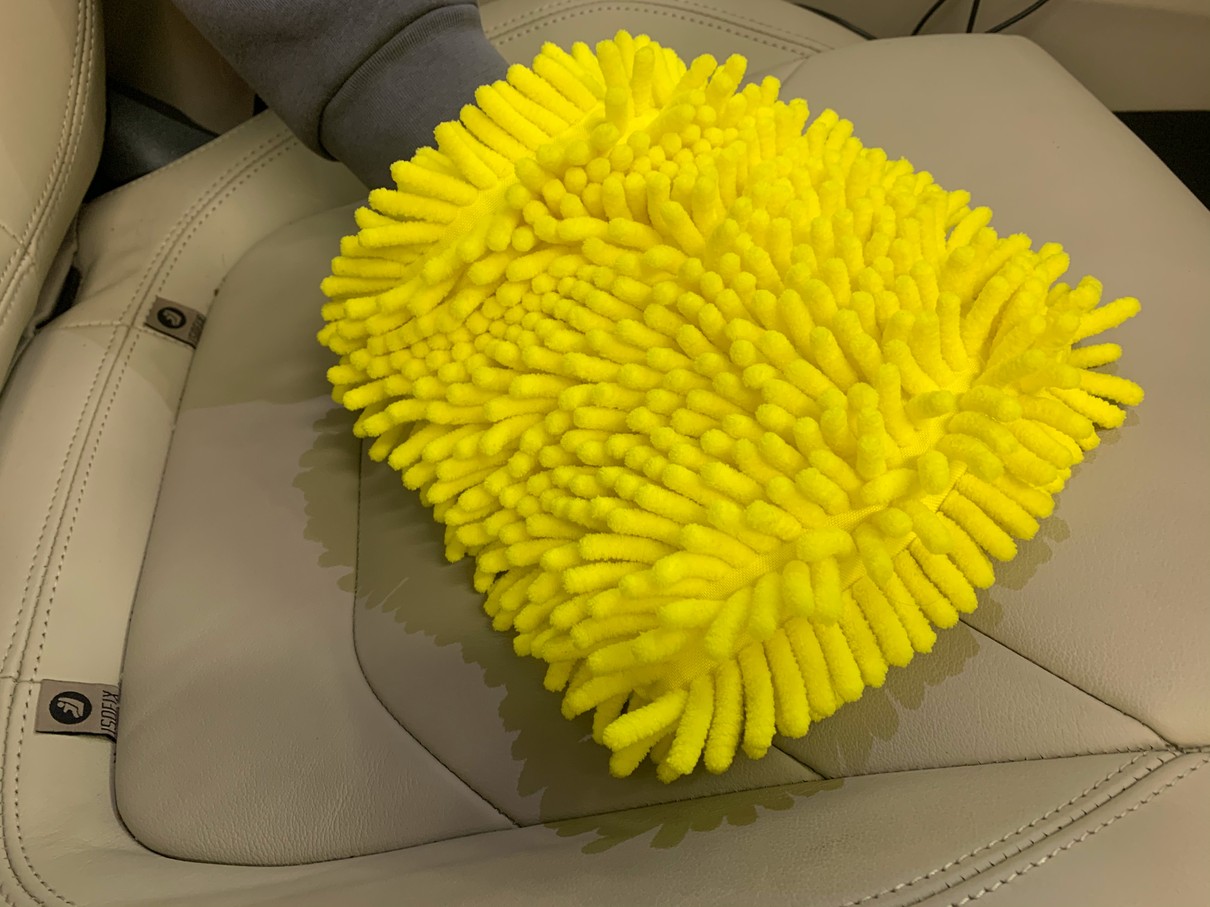 Microfiber ხელთათმანები ერთად ლენტები chenille microfiber სარეცხი ხელთათმანები