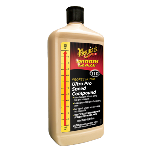 meguiar&#39;s m110 სარკის მინანქარი ულტრა პრო სიჩქარის ნაერთი, 32 უნცია.