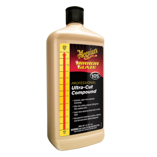 meguiar&#39;s m105 სარკის მინანქარი ულტრა ჭრელი ნაერთი, 32 უნცია.
