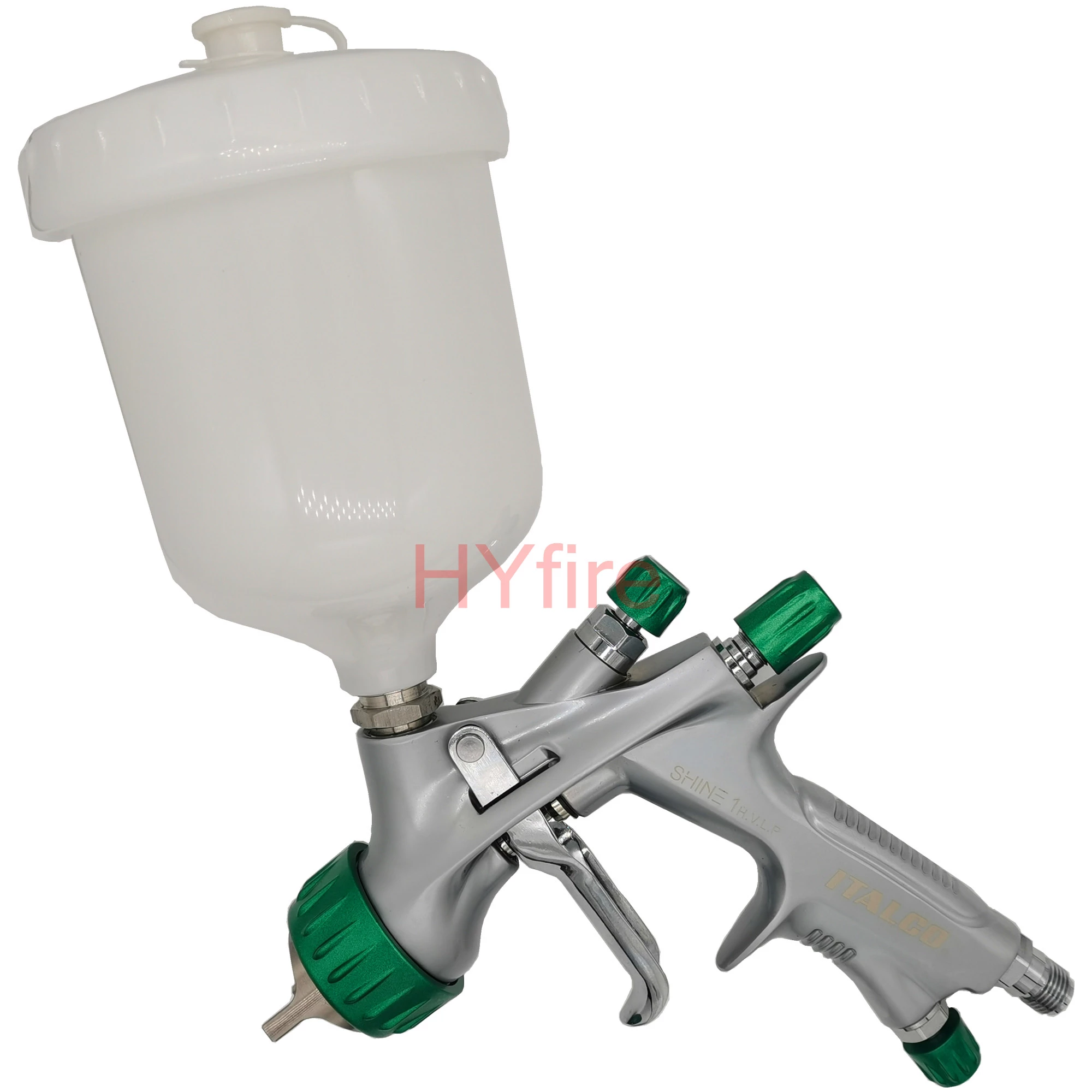 italco shine 1 hvlp სპრეის იარაღი 1.3 წვერი 600 მლ ჭიქა შესანახი სპრეის იარაღი
