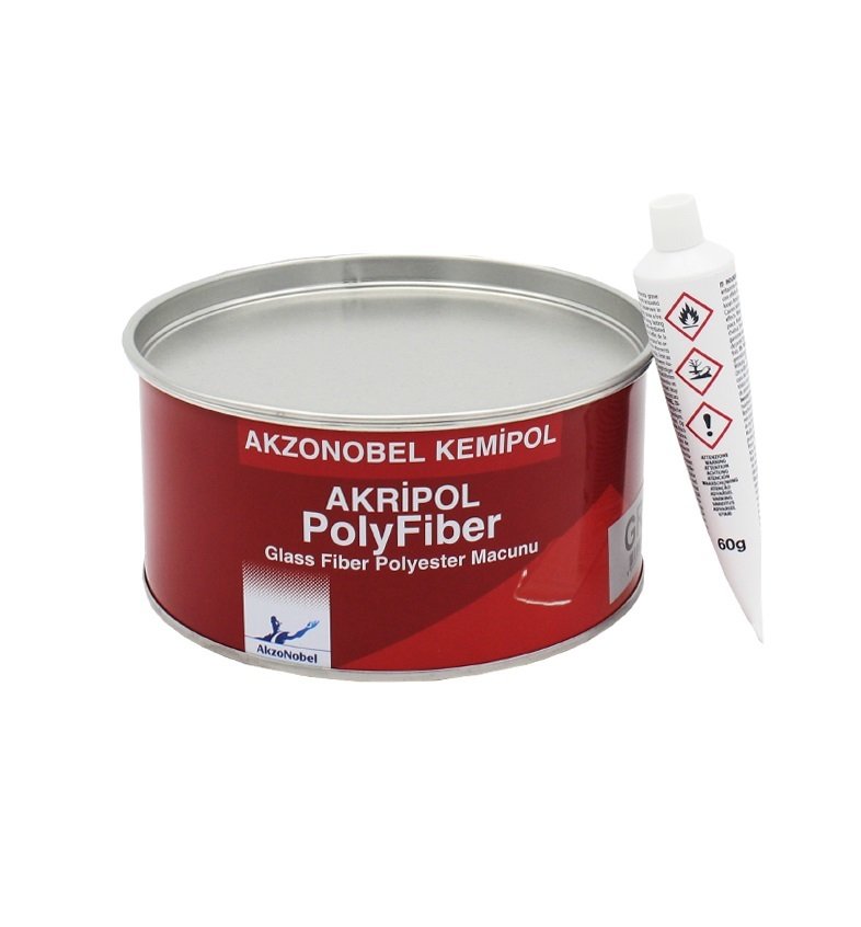 akzonobel akripol პოლიფიბრის ბოჭკოვანი ფითხი ყვითელი 1/1 900 გრამი