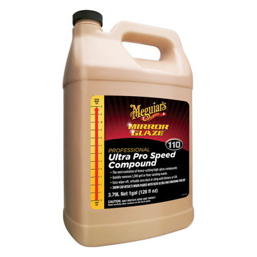 meguiar&#39;s m110 სარკის მინანქარი ულტრა პრო სიჩქარის ნაერთი, 1 გალონი